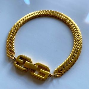 Gold Herringbone Givenchy bracelet